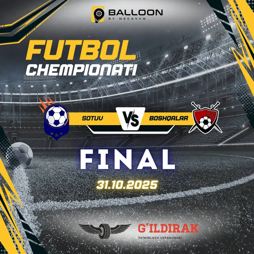 Futbol chempionati — final afishasi